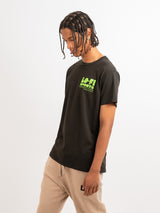 Lo-Fi Crew Neck Bone Tee - Faded Black-PASADENA LEISURE CLUB-Over the Rainbow