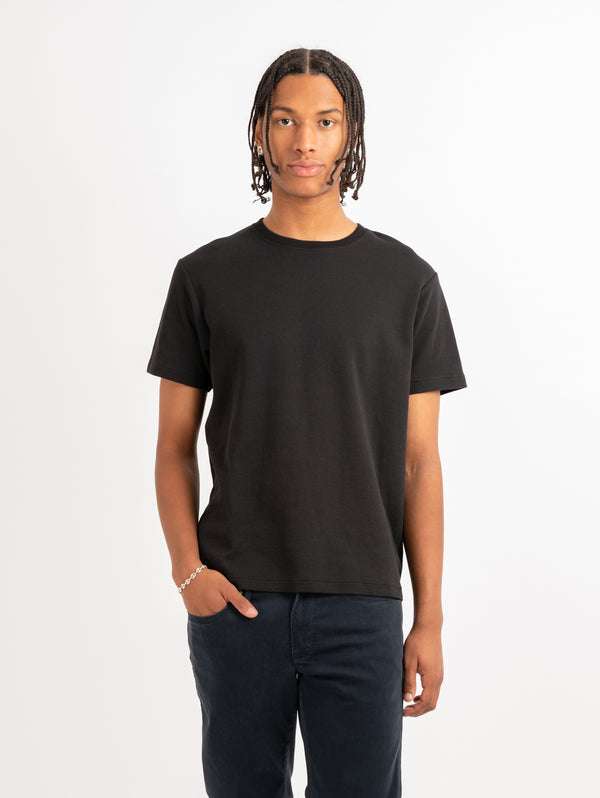 Duo Fold Short Sleeve Tee - Noir-FRAME-Over the Rainbow