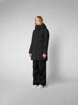 Bethany Hooded Coat - Black-SAVE THE DUCK-Over the Rainbow