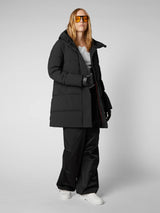 Bethany Hooded Coat - Black-SAVE THE DUCK-Over the Rainbow