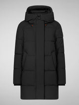 Bethany Hooded Coat - Black-SAVE THE DUCK-Over the Rainbow