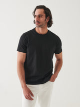 Organic High Neck Crew- Black-Patrick Assaraf-Over the Rainbow