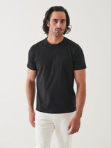 Organic High Neck Crew- Black-Patrick Assaraf-Over the Rainbow