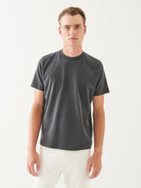 Pima Stretch Brushed T-Shirt - Soot-Patrick Assaraf-Over the Rainbow