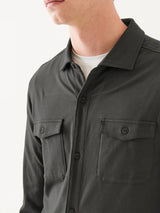 Pima Cotton Stretch Overshirt - Ink-Patrick Assaraf-Over the Rainbow