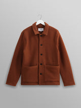 Grant Felt Wool Jacket - Rust-Wax London-Over the Rainbow