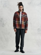 Whiting Overshirt - Multi Wool Check-Wax London-Over the Rainbow