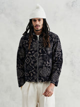 Park Floral Cord Jacket - Navy-Wax London-Over the Rainbow