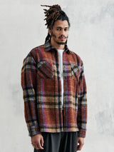 Whiting Overshirt - Multi Wool Check-Wax London-Over the Rainbow