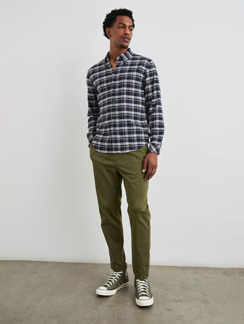 Reid Shirt - Navy Lentil Cream-Rails-Over the Rainbow