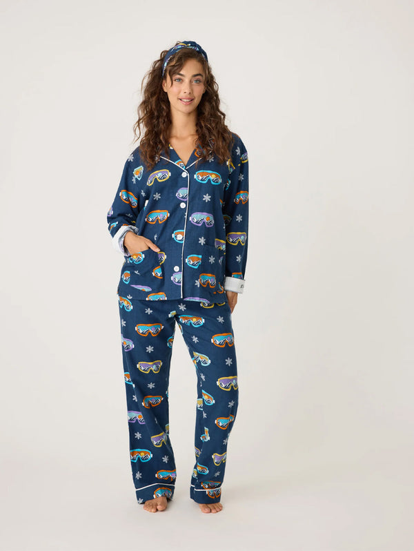 Ski You Later PJ Set - Navy-PJ Salvage-Over the Rainbow