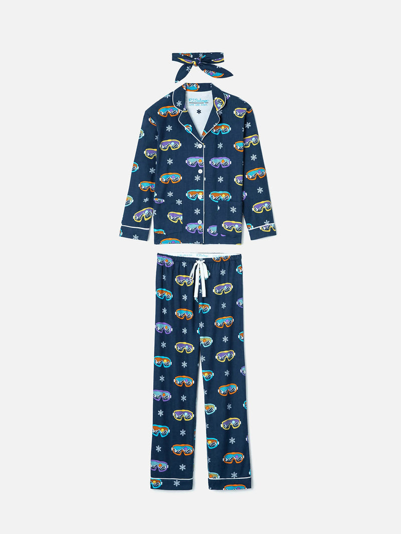 Ski You Later PJ Set - Navy-PJ Salvage-Over the Rainbow