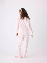 Rose All Day Flannel PJ Set - Pink Mist-PJ Salvage-Over the Rainbow