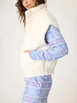 Campfire Cozy Sherpa Vest - Ivory-PJ Salvage-Over the Rainbow