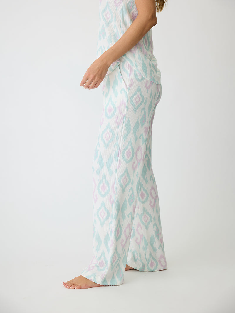 Ikat Watercolour Pant - Seafoam-PJ Salvage-Over the Rainbow