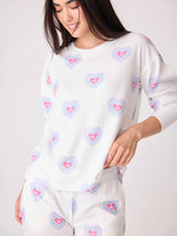 Peace + Love Within Long Sleeve - Ivory-PJ Salvage-Over the Rainbow