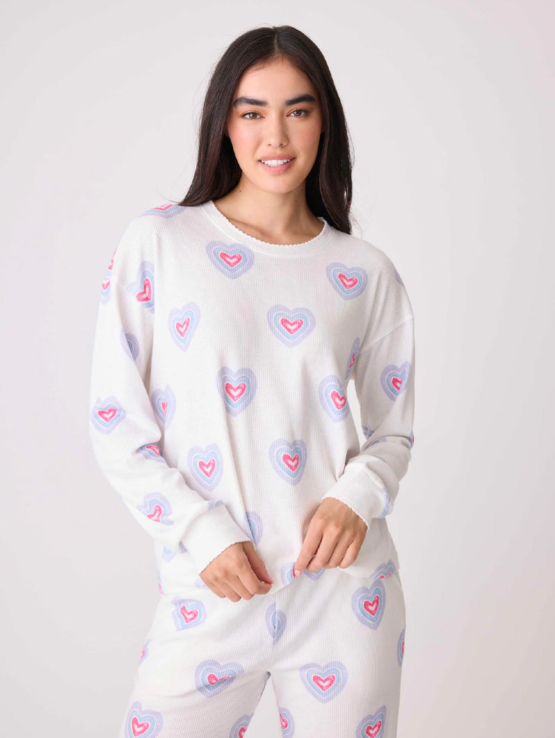 Peace + Love Within Long Sleeve - Ivory-PJ Salvage-Over the Rainbow