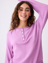 Waffle Knit Long Sleeve - Lilac-PJ Salvage-Over the Rainbow