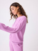 Waffle Knit Long Sleeve - Lilac-PJ Salvage-Over the Rainbow