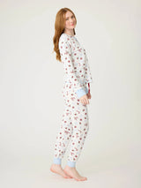 Ski Jammie Classic Set - Ivory-PJ Salvage-Over the Rainbow