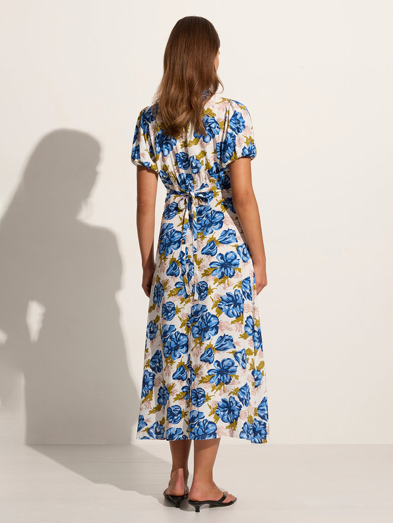 Bellavista Midi Dress - Isadora Floral Navy-FAITHFULL THE BRAND-Over the Rainbow