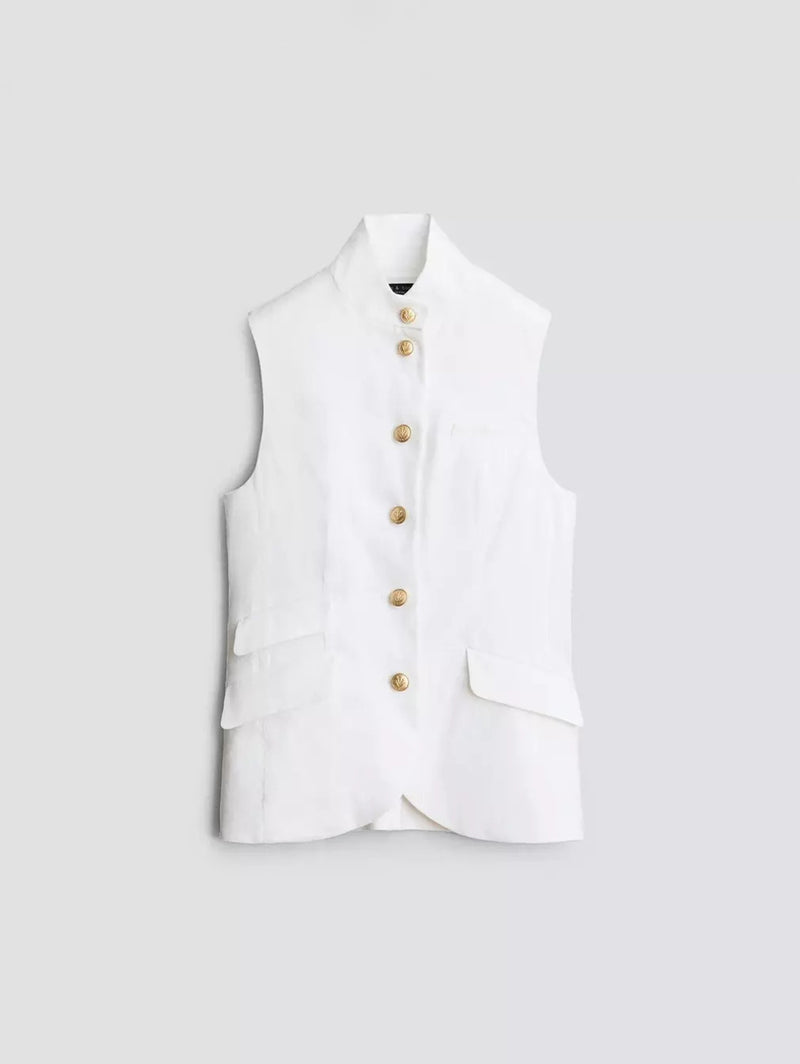 Slade Vest - White-RAG + BONE-Over the Rainbow