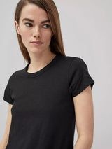 Slub Crew Neck Tee - Black-RAG + BONE-Over the Rainbow