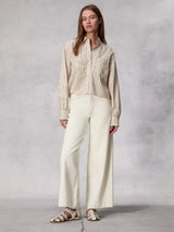 Sofie Ankle Wide Leg Jean - Ecru-RAG + BONE-Over the Rainbow