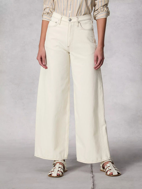 Sofie Ankle Wide Leg Jean - Ecru-RAG + BONE-Over the Rainbow