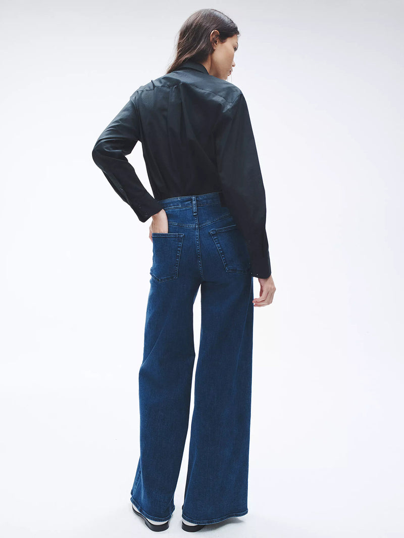 Sofie High Rise Flexi Wide Jean - Jen-RAG + BONE-Over the Rainbow