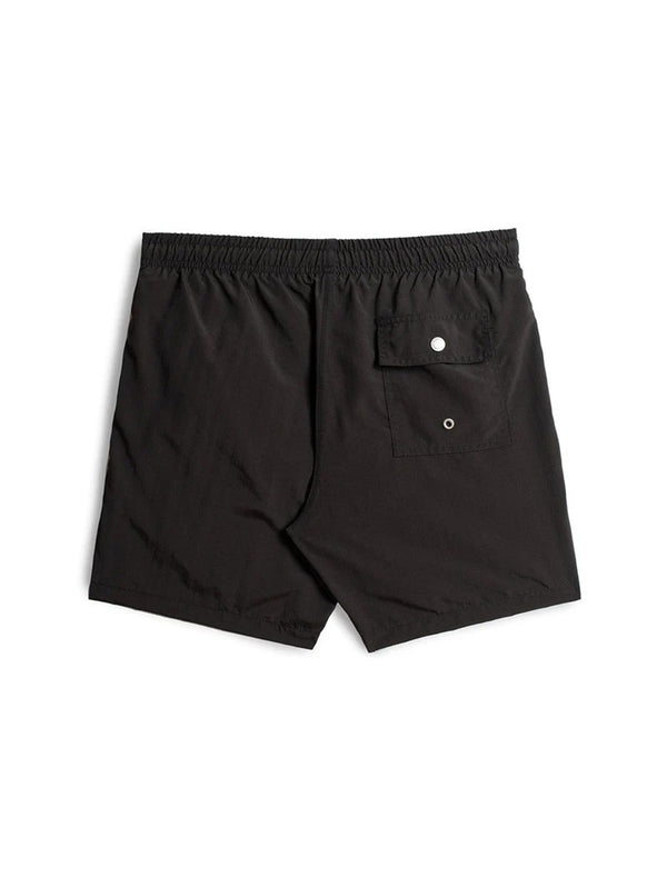 Solid Black Swim Trunk - Black-BATHER-Over the Rainbow