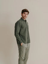 Poplin Shirt - Basil-SAVE KHAKI-Over the Rainbow