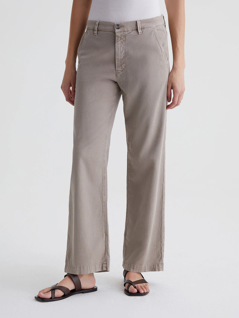 Caden Straight Trouser - Sulfur Desert Taupe-AG Jeans-Over the Rainbow