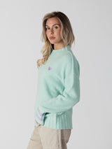 Tanya Heart Sweater - Mint Lavender-LYLA+LUXE-Over the Rainbow