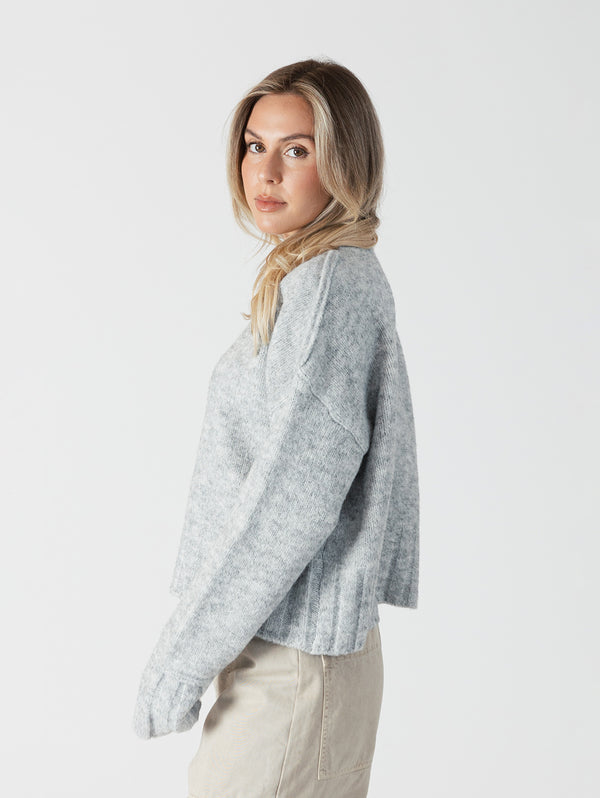 Timmy Crewneck - Grey Marl-LYLA+LUXE-Over the Rainbow