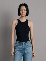 Essential Rib Tank - Black-RAG + BONE-Over the Rainbow