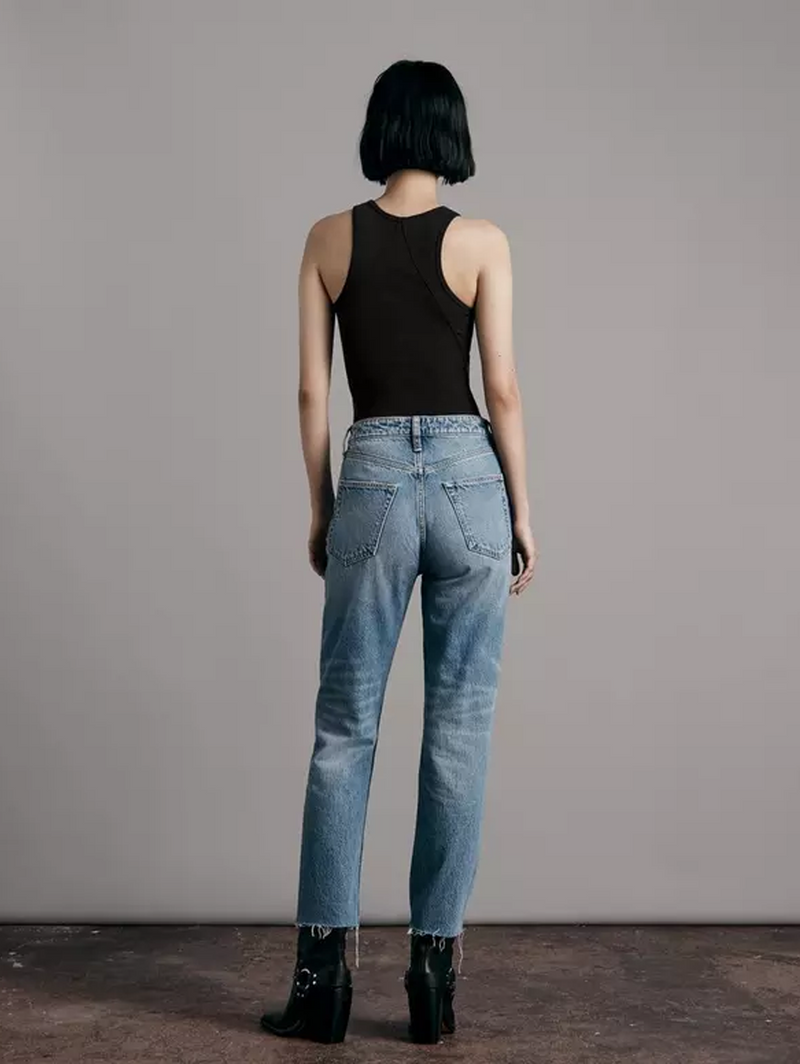 Essential Rib Tank - Black-RAG + BONE-Over the Rainbow