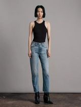 Essential Rib Tank - Black-RAG + BONE-Over the Rainbow