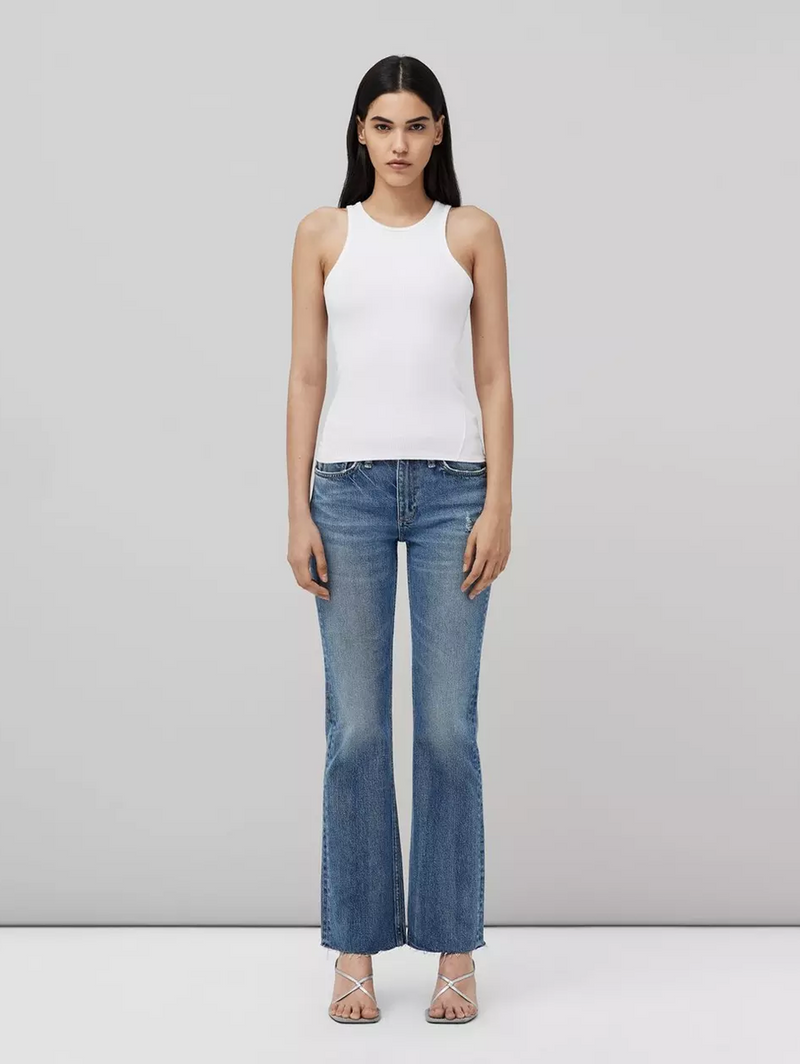 Essential Rib Tank - White-RAG + BONE-Over the Rainbow