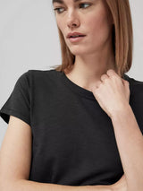 Slub Crew Neck Tee - Black-RAG + BONE-Over the Rainbow