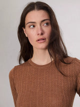 Tina Merino Wool Crew Sweater - Camel-RAG + BONE-Over the Rainbow