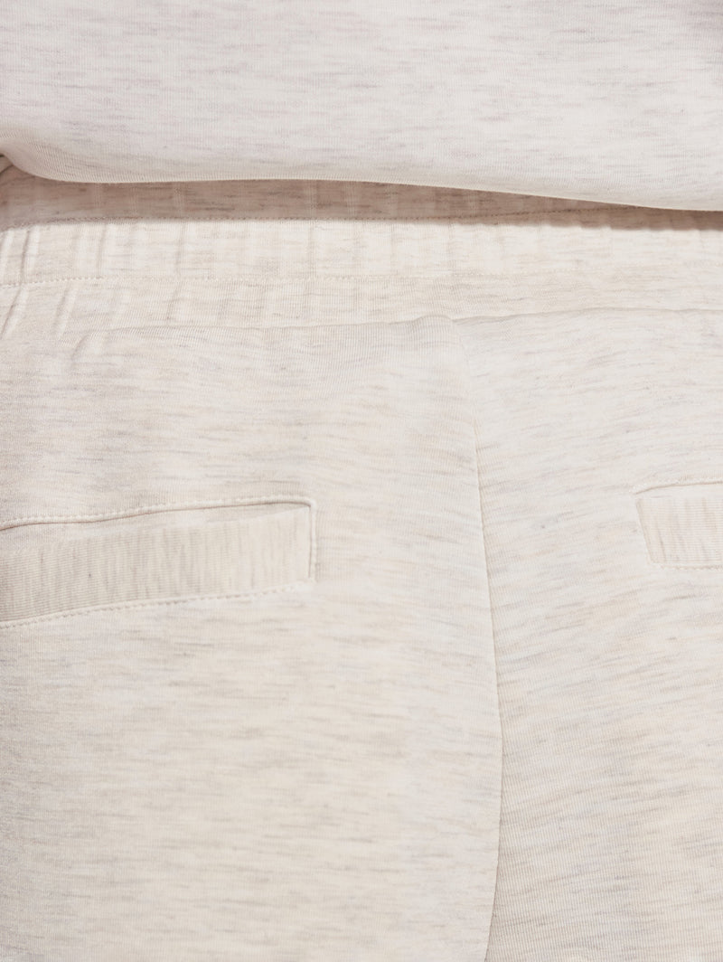 The Slim Cuff Pant 25" - Ivory Marl-VARLEY-Over the Rainbow