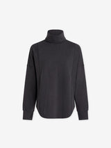 Rainer Roll Neck Top - Black Marl-VARLEY-Over the Rainbow