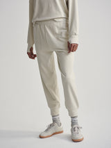 Brushed Rib Slim Cuff Pant 25" - Cement Marl-VARLEY-Over the Rainbow