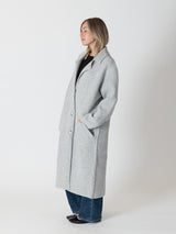 Victoria Oversized Coat - Light Grey-LYLA+LUXE-Over the Rainbow