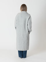 Victoria Oversized Coat - Light Grey-LYLA+LUXE-Over the Rainbow