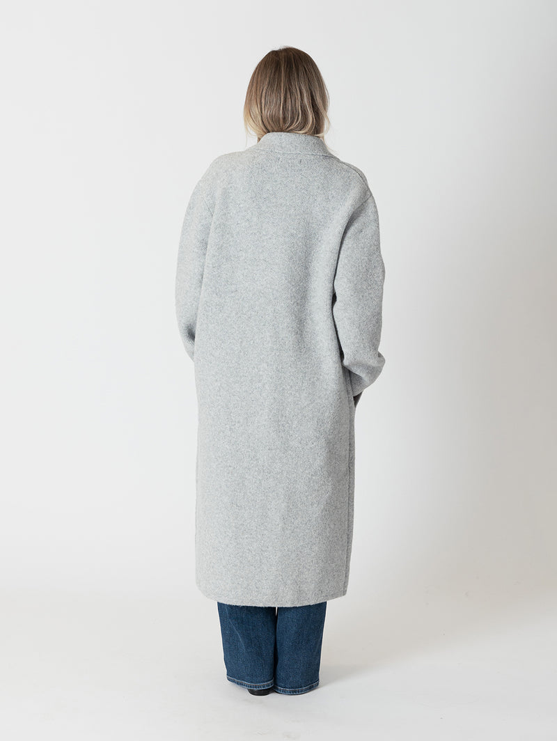 Victoria Oversized Coat - Light Grey-LYLA+LUXE-Over the Rainbow