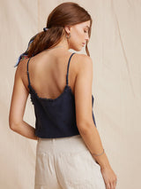 Frayed Cami Top - Black-Bella Dahl-Over the Rainbow