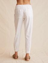 Pocket Jogger Pant - White-Bella Dahl-Over the Rainbow