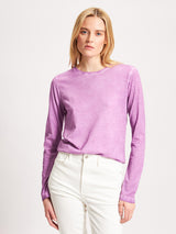 Long Sleeve Classic Crew Tee - Thistle-Patrick Assaraf-Over the Rainbow